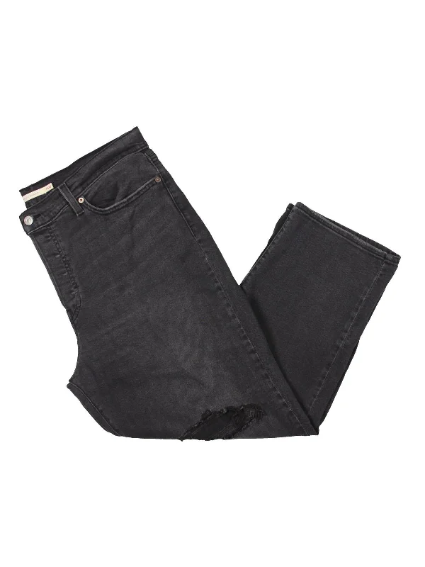 Limited Deals, Unlimited Savings!Limited Deals, Unlimited Savings!Plus Wedgie Womens Distressed Dark Wash Straight Leg Jeans Limited Deals, Unlimited Savings!Limited Deals, Unlimited Savings!Plus Wedgie Womens Distressed Dark Wash Straight Leg Jeans