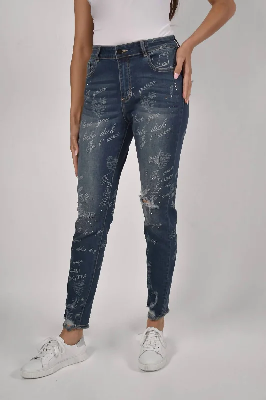 Every Deal is a Steal!Every Deal is a Steal!Print Jean In Denim