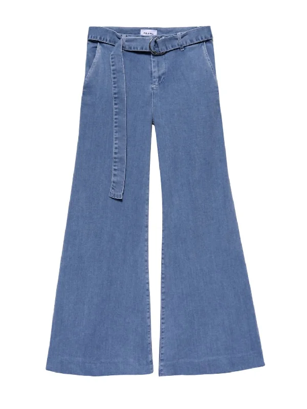 Shop Today, Save Tomorrow!Shop Today, Save Tomorrow!Women's Le Palazzo Belted Crop Jeans In Danbury Blue Shop Today, Save Tomorrow!Shop Today, Save Tomorrow!Women's Le Palazzo Belted Crop Jeans In Danbury Blue