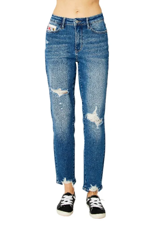 Amazing Prices You Can’t Resist!Amazing Prices You Can’t Resist!Women's Queen Of Hearts High Rise Boyfriend Jeans In Blue Amazing Prices You Can’t Resist!Amazing Prices You Can’t Resist!Women's Queen Of Hearts High Rise Boyfriend Jeans In Blue