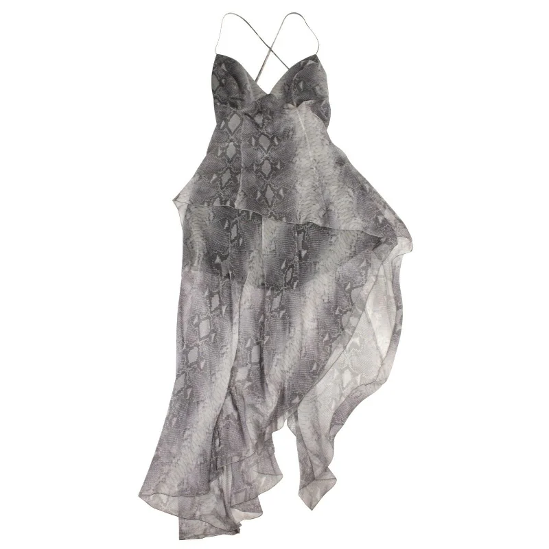 New Discounts Just Dropped!New Discounts Just Dropped!Amiri Silk Snake Print Long Dress - Gray New Discounts Just Dropped!New Discounts Just Dropped!Amiri Silk Snake Print Long Dress - Gray
