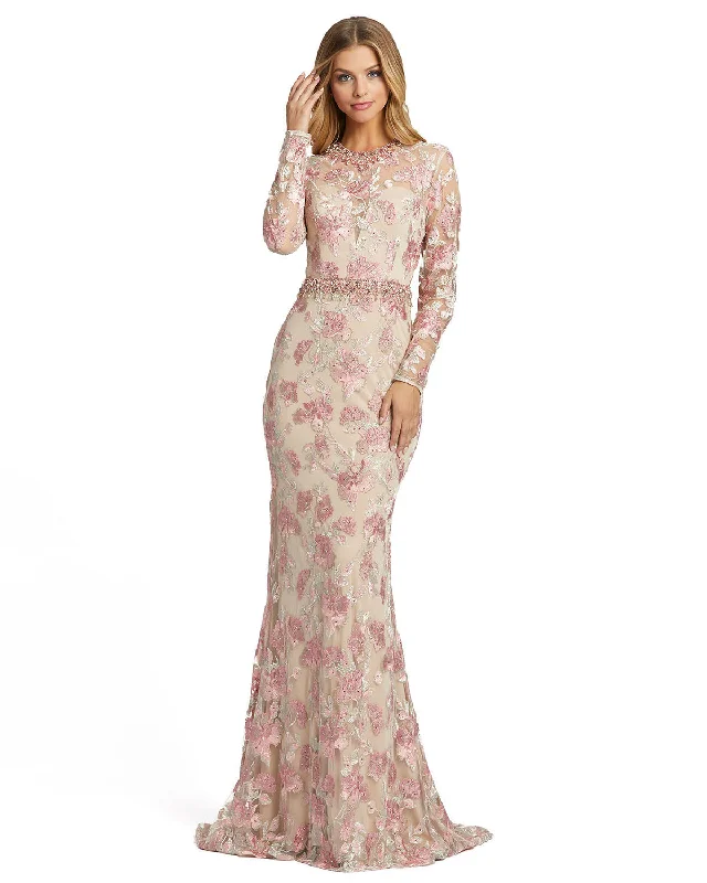 One Click Away from Big Savings!One Click Away from Big Savings!Floral Embroidered Illusion Long Sleeve Trumpet Gown One Click Away from Big Savings!One Click Away from Big Savings!Floral Embroidered Illusion Long Sleeve Trumpet Gown