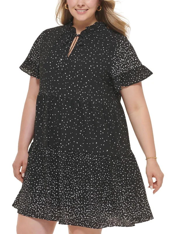 Hot Deals You Can’t Resist!Hot Deals You Can’t Resist!Plus Womens Printed Ruffled Babydoll Dress Hot Deals You Can’t Resist!Hot Deals You Can’t Resist!Plus Womens Printed Ruffled Babydoll Dress