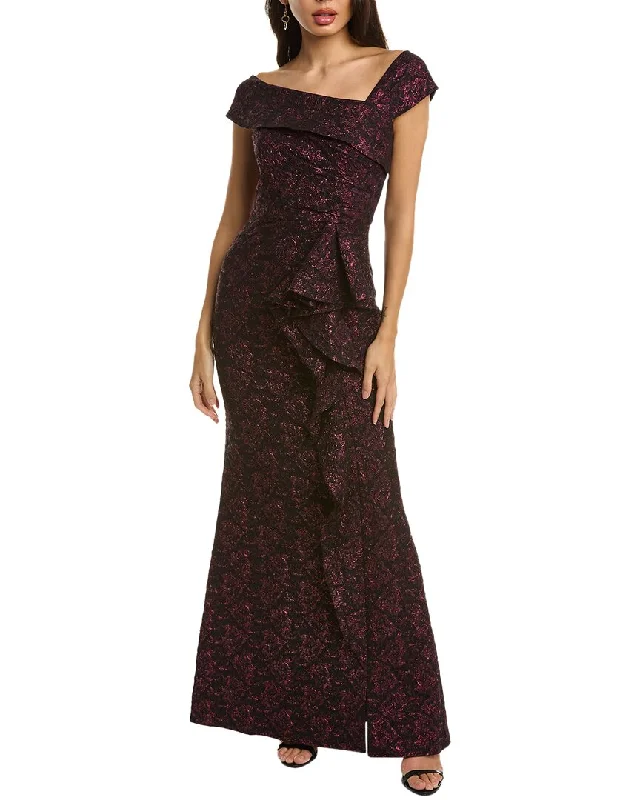 Find the Best Deals Here!Find the Best Deals Here!Teri Jon by Rickie Freeman Off-The-Shoulder Jacquard Gown Find the Best Deals Here!Find the Best Deals Here!Teri Jon by Rickie Freeman Off-The-Shoulder Jacquard Gown