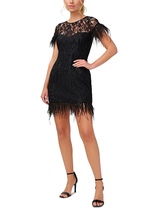 Score Huge Discounts Today!Score Huge Discounts Today!Womens Feather Trim Mini Cocktail and Party Dress Score Huge Discounts Today!Score Huge Discounts Today!Womens Feather Trim Mini Cocktail and Party Dress