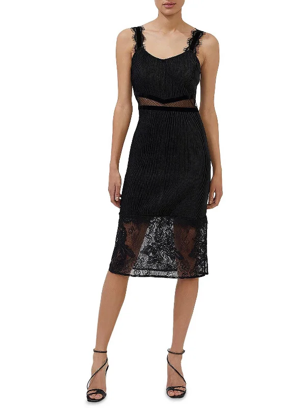 Incredible Savings Inside!Incredible Savings Inside!Womens Lace Inset Midi Cocktail and Party Dress Incredible Savings Inside!Incredible Savings Inside!Womens Lace Inset Midi Cocktail and Party Dress