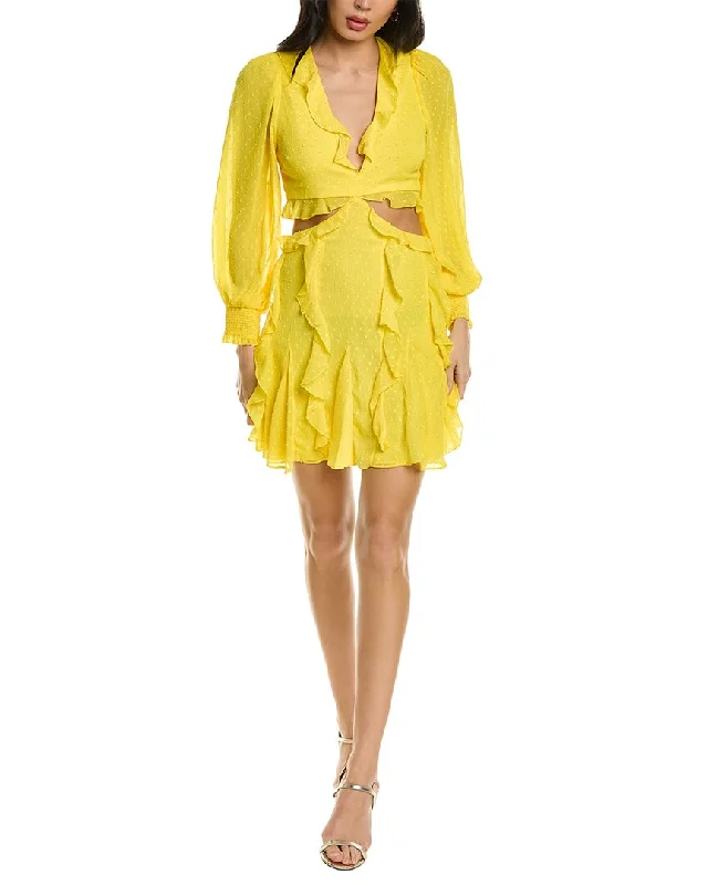 Buy More, Pay Less!Buy More, Pay Less!alice + olivia Mitzi Cutout Godet Mini Dress