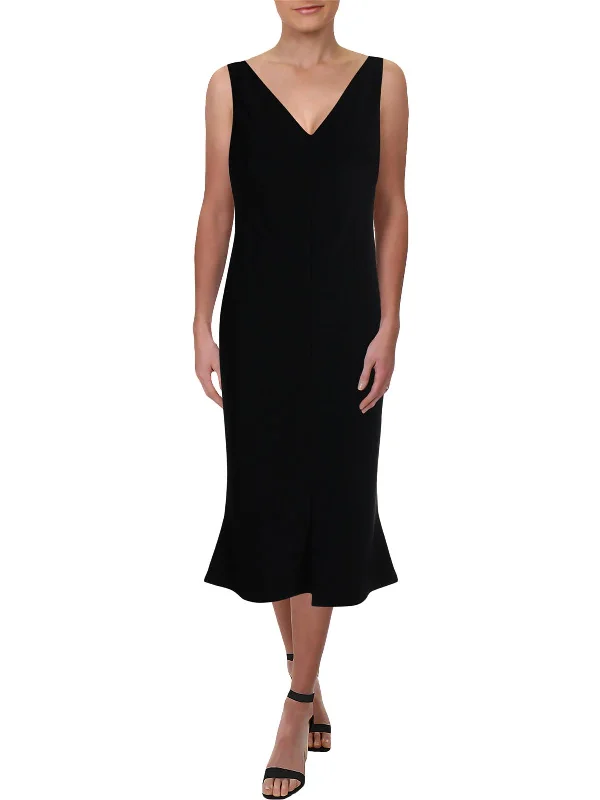 Best Offers of the Month!Best Offers of the Month!Aradene Womens V-Neck Cocktail Midi Dress Best Offers of the Month!Best Offers of the Month!Aradene Womens V-Neck Cocktail Midi Dress