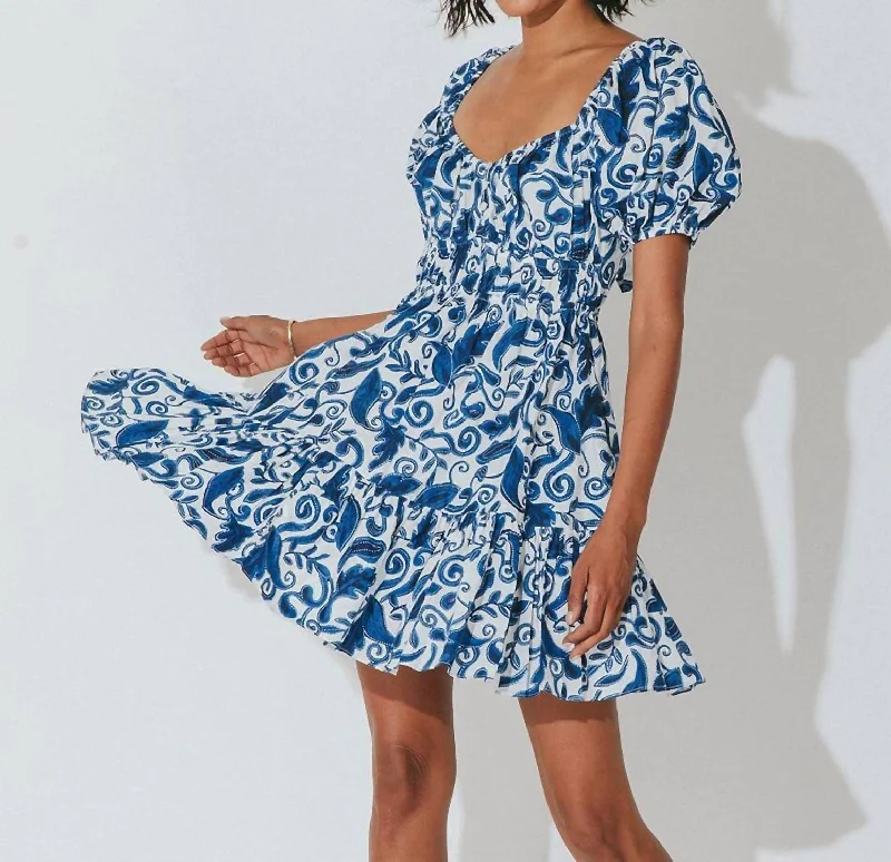 Stock Up and Save!Stock Up and Save!Bea Mini Dress In Azulejo