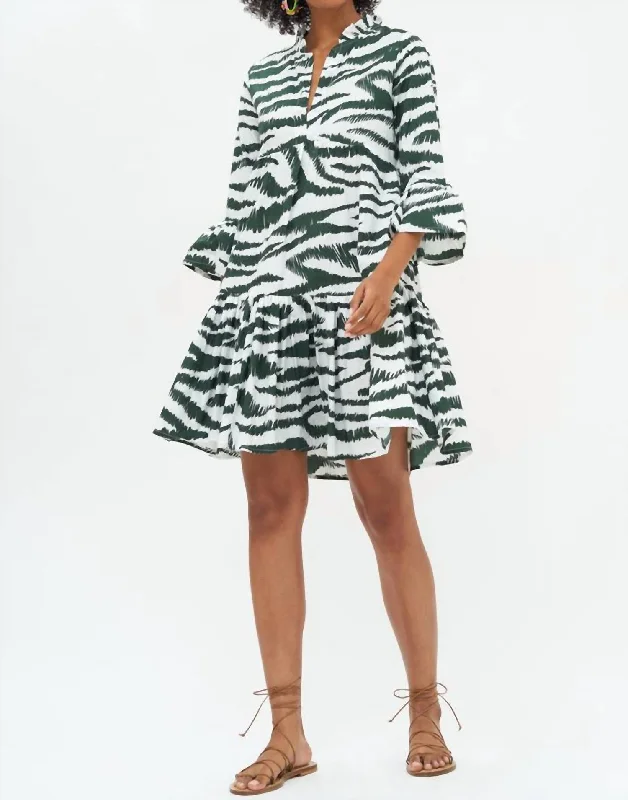 Your Shopping Wish, Our Discount Command!Your Shopping Wish, Our Discount Command!Bell Sleeve Tiered Mini Dress In Singita Green Your Shopping Wish, Our Discount Command!Your Shopping Wish, Our Discount Command!Bell Sleeve Tiered Mini Dress In Singita Green