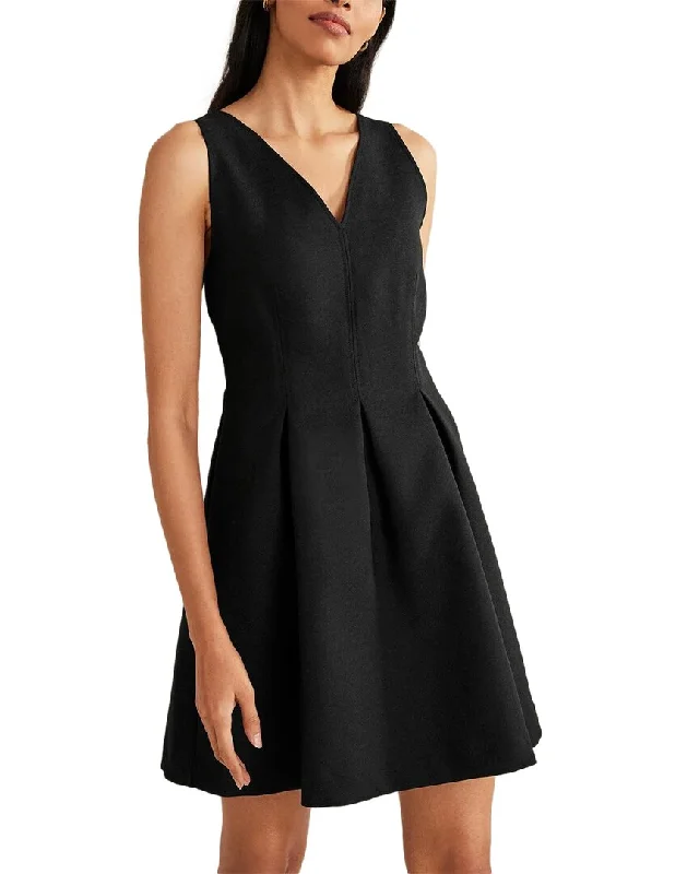 Special Discounts Inside!Special Discounts Inside!Boden V-Neck Wool-Blend Skater Mini Dress Special Discounts Inside!Special Discounts Inside!Boden V-Neck Wool-Blend Skater Mini Dress