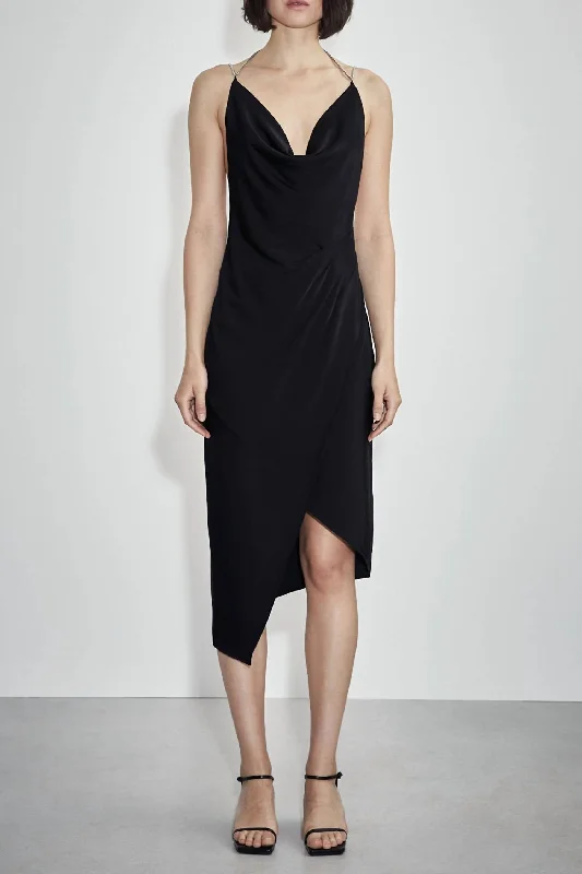 Don’t Wait – Deals Won’t Last!Don’t Wait – Deals Won’t Last!Chain Cowl Neck Midi Dress In Black Don’t Wait – Deals Won’t Last!Don’t Wait – Deals Won’t Last!Chain Cowl Neck Midi Dress In Black