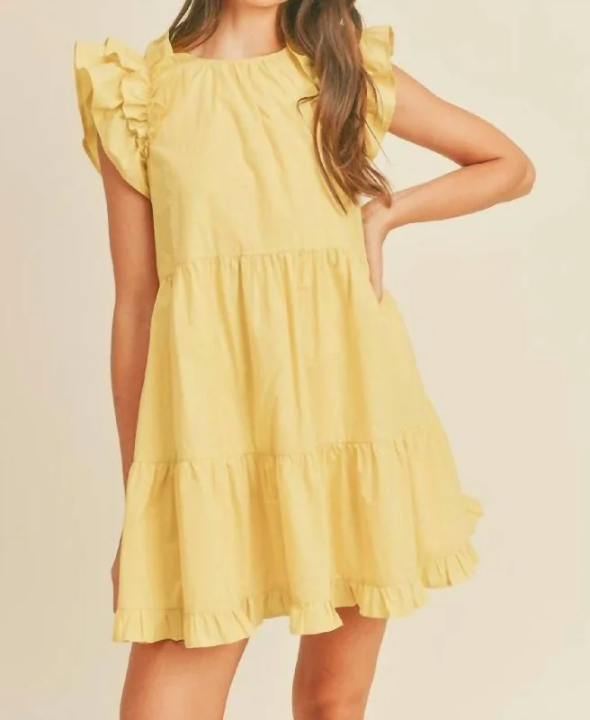 Exclusive Deals Just for You!Exclusive Deals Just for You!Colt Flutter Sleeve Mini Dress In Yellow Exclusive Deals Just for You!Exclusive Deals Just for You!Colt Flutter Sleeve Mini Dress In Yellow