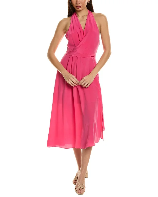 Hurry, Sale Ends Soon!Hurry, Sale Ends Soon!Equipment Alejandra Silk Midi Dress