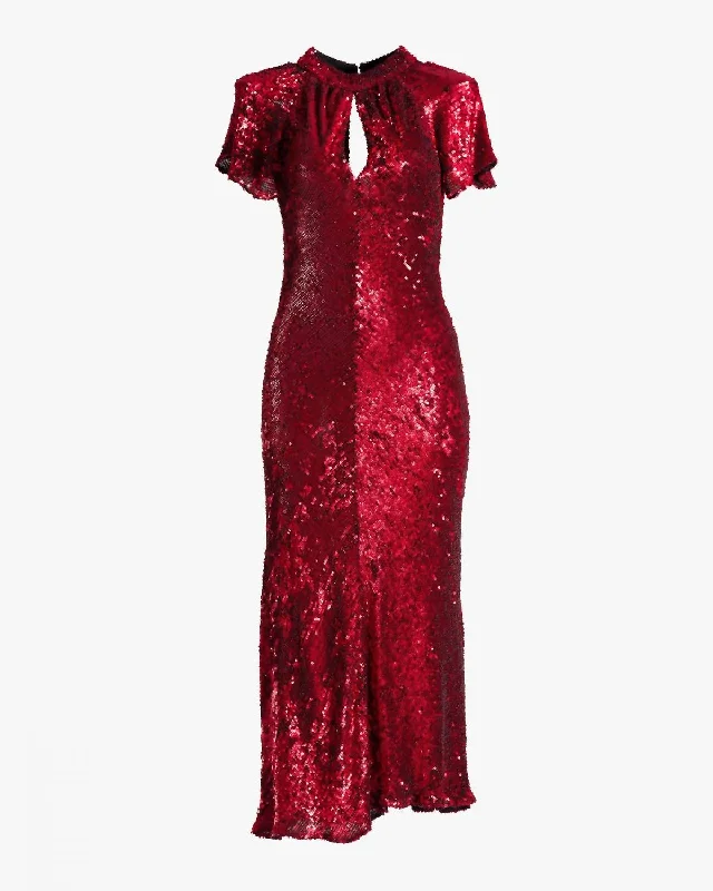 Your Wallet Will Thank You!Your Wallet Will Thank You!Hanne Sequin Midi Dress In Salsa Your Wallet Will Thank You!Your Wallet Will Thank You!Hanne Sequin Midi Dress In Salsa