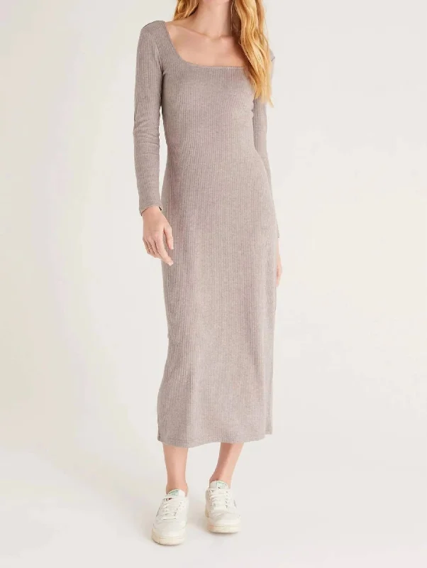 Buy More, Save More!Buy More, Save More!Haven Rib Midi Dress In Ash