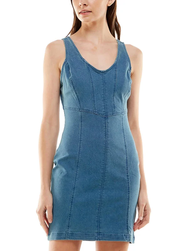 Time to Snag a Bargain!Time to Snag a Bargain!Juniors Womens Denim Short Mini Dress Time to Snag a Bargain!Time to Snag a Bargain!Juniors Womens Denim Short Mini Dress