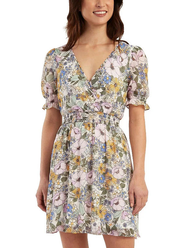 Unbeatable Prices!Unbeatable Prices!Juniors Womens Smocked A-Line Mini Dress