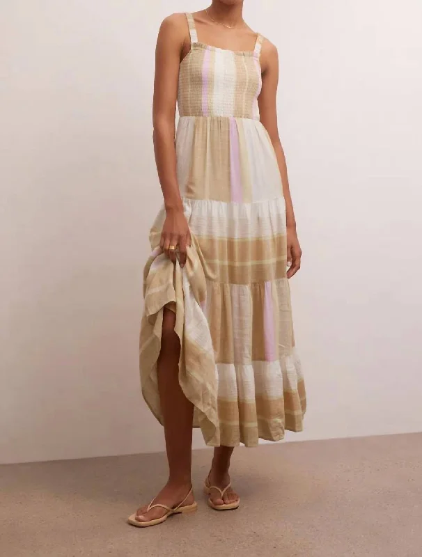 Biggest Sale of the Season!Biggest Sale of the Season!Kyara Yd Stripe Midi Dress In Multi Biggest Sale of the Season!Biggest Sale of the Season!Kyara Yd Stripe Midi Dress In Multi