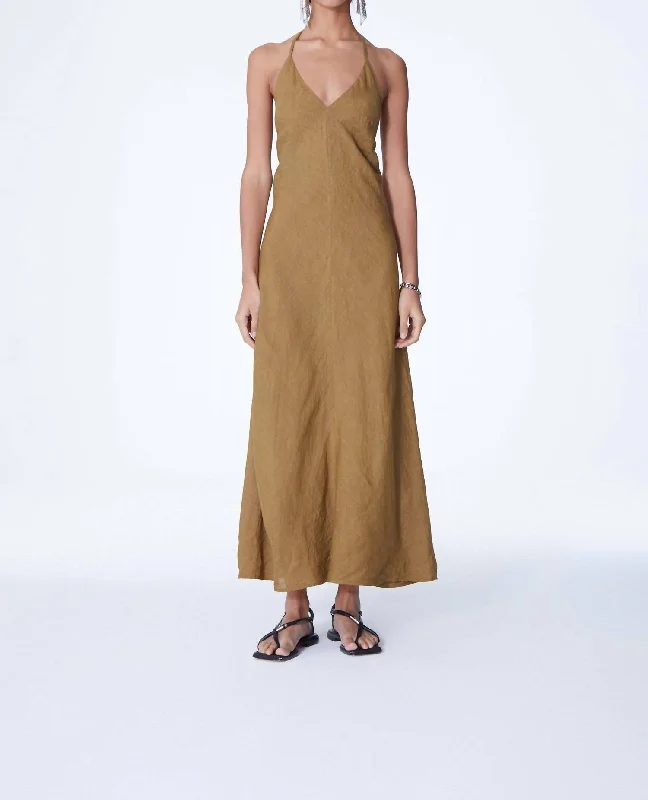 More Discounts, More Joy!More Discounts, More Joy!Lapataia Dalva Midi Dress In Curry