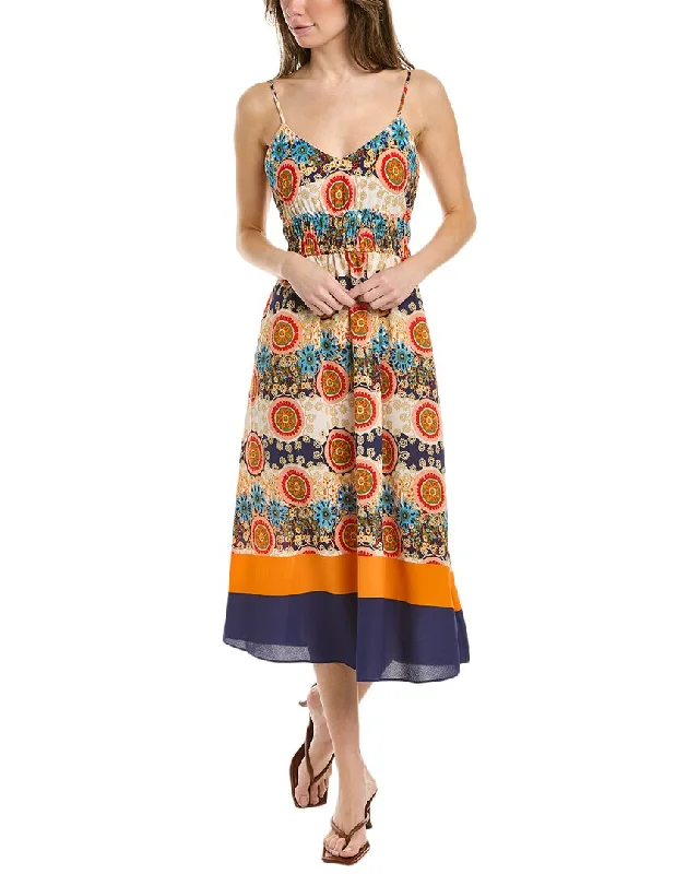 Time to Snag a Bargain!Time to Snag a Bargain!MAISON TARA Smocked Midi Dress