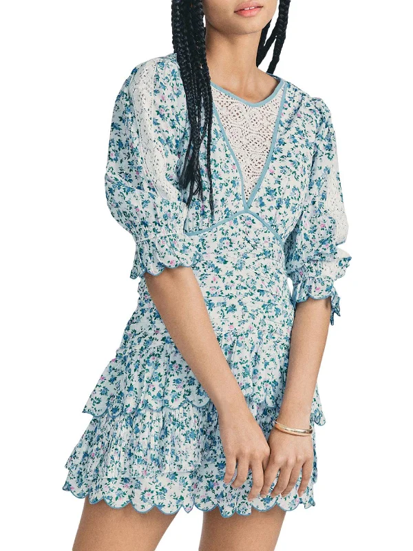 Savings You Can’t Ignore!Savings You Can’t Ignore!Marquise Womens Cotton Lace Trim Mini Dress Savings You Can’t Ignore!Savings You Can’t Ignore!Marquise Womens Cotton Lace Trim Mini Dress