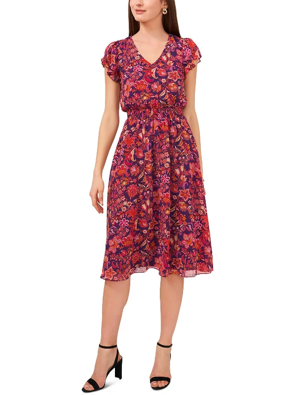Price Drops You’ll Love!Price Drops You’ll Love!Petites Womens Chiffon Floral Midi Dress Price Drops You’ll Love!Price Drops You’ll Love!Petites Womens Chiffon Floral Midi Dress