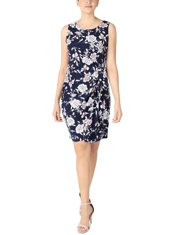Get Ready to Save!Get Ready to Save!Petites Womens Floral Print Above Knee Mini Dress Get Ready to Save!Get Ready to Save!Petites Womens Floral Print Above Knee Mini Dress