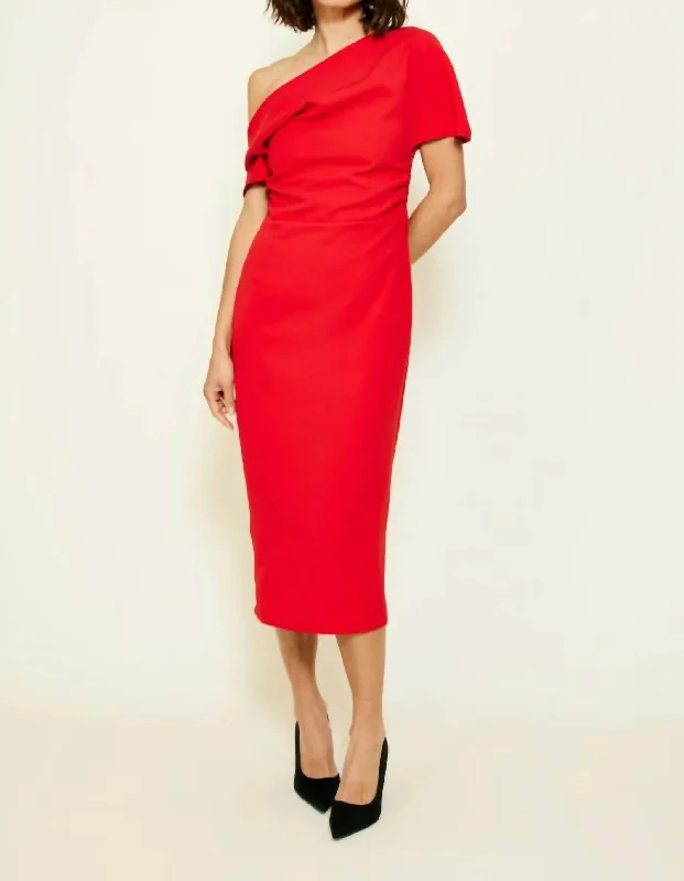 Best Deals Just for You!Best Deals Just for You!Phillipa Midi Dress In Red