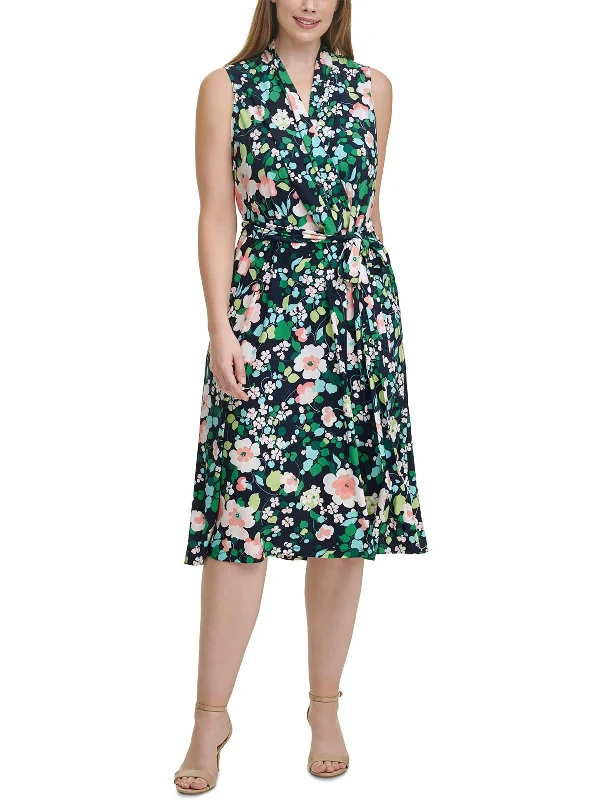 Steals and Deals Await!Steals and Deals Await!Plus Womens Floral Print Calf Midi Dress Steals and Deals Await!Steals and Deals Await!Plus Womens Floral Print Calf Midi Dress