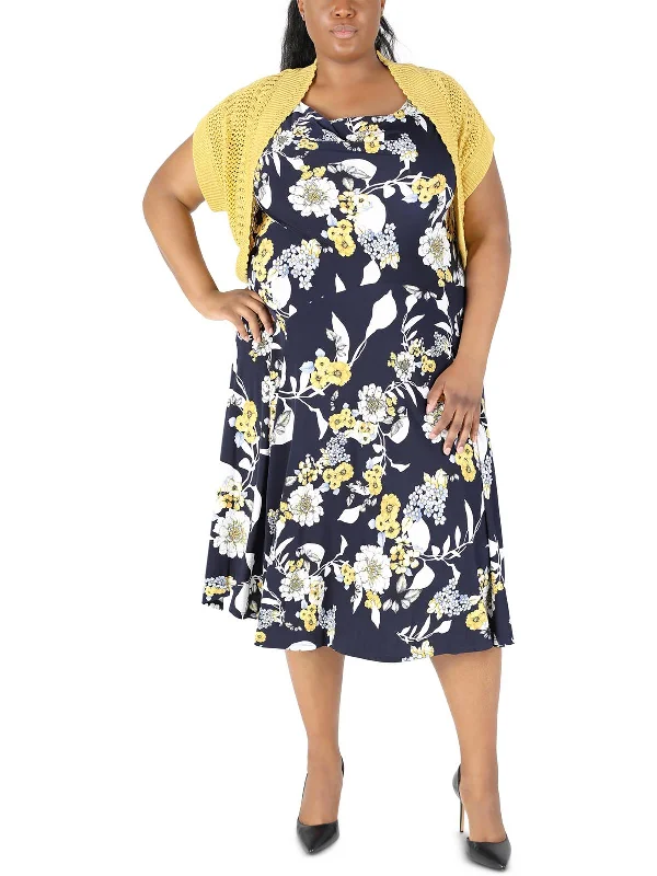 Save More When You Shop More!Save More When You Shop More!Plus Womens Knit 2PC Midi Dress Save More When You Shop More!Save More When You Shop More!Plus Womens Knit 2PC Midi Dress
