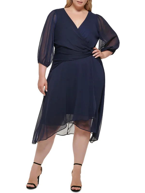 Shop the Hottest Deals!Shop the Hottest Deals!Plus Womens Side Twist Calf Midi Dress Shop the Hottest Deals!Shop the Hottest Deals!Plus Womens Side Twist Calf Midi Dress