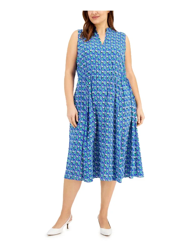 Save More with Every Purchase!Save More with Every Purchase!Plus Womens V-Neck Mid-Calf Midi Dress Save More with Every Purchase!Save More with Every Purchase!Plus Womens V-Neck Mid-Calf Midi Dress