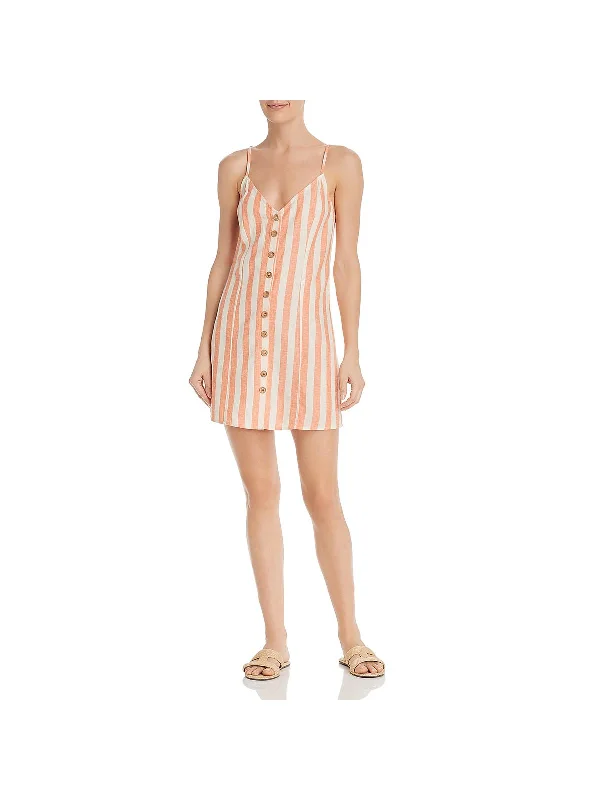 Shop the Hottest Deals!Shop the Hottest Deals!Remington Womens Linen Striped Mini Dress Shop the Hottest Deals!Shop the Hottest Deals!Remington Womens Linen Striped Mini Dress