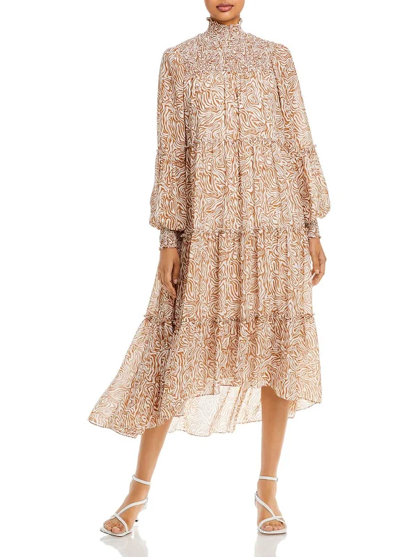 Incredible Savings Inside!Incredible Savings Inside!Rika Womens Animal Print Hi-Low Midi Dress Incredible Savings Inside!Incredible Savings Inside!Rika Womens Animal Print Hi-Low Midi Dress