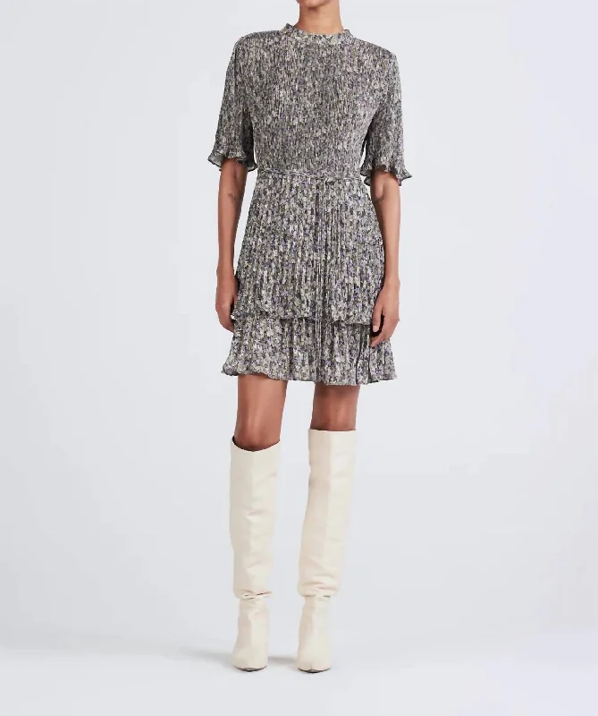 Must-Have Deals Inside!Must-Have Deals Inside!Samantha Short Sleeve Pleated Mini Dress In Sage Multi Must-Have Deals Inside!Must-Have Deals Inside!Samantha Short Sleeve Pleated Mini Dress In Sage Multi