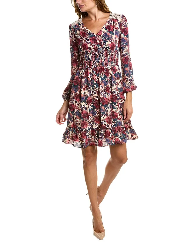 Enjoy Huge Discounts Now!Enjoy Huge Discounts Now!Tahari ASL Smocked Mini Dress