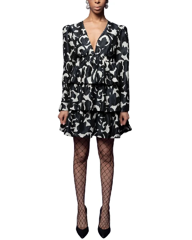 Massive Price Cuts!Massive Price Cuts!Tracy Reese Linen & Silk-Blend Mini Dress