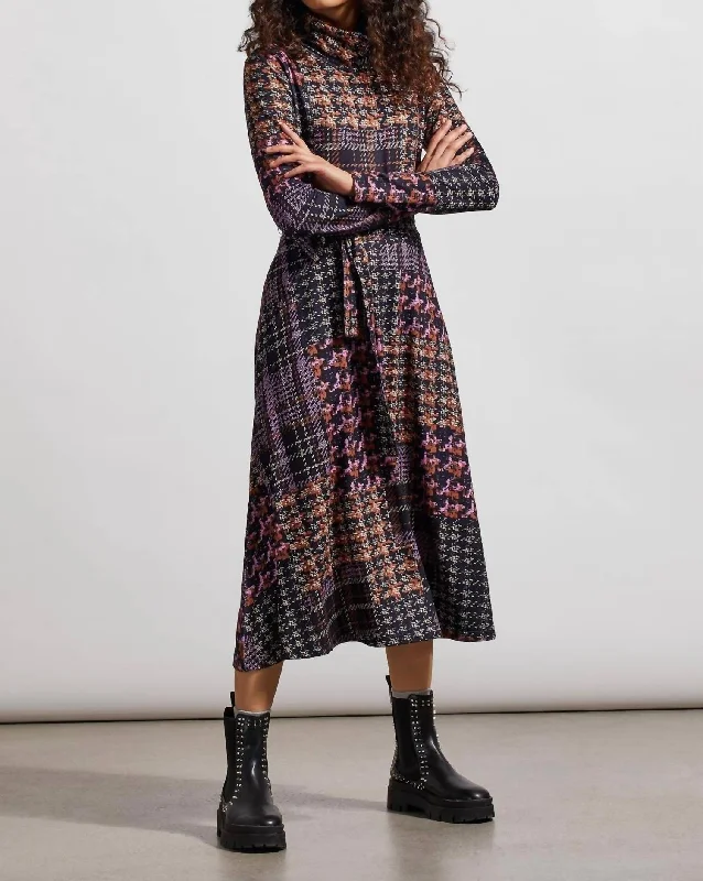 Buy More, Pay Less!Buy More, Pay Less!Turtle Neck Midi Dress In Lotus
