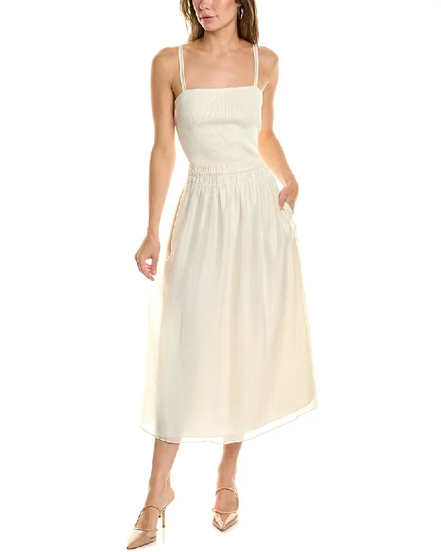 Today Only – Don’t Miss It!Today Only – Don’t Miss It!Vince Mixed Media Midi Dress