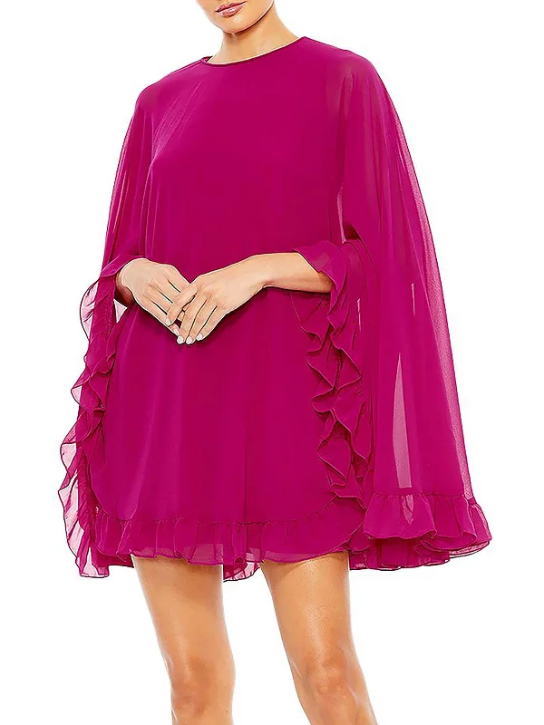 The Best Sale of the Year!The Best Sale of the Year!Womens Cape Short Mini Dress