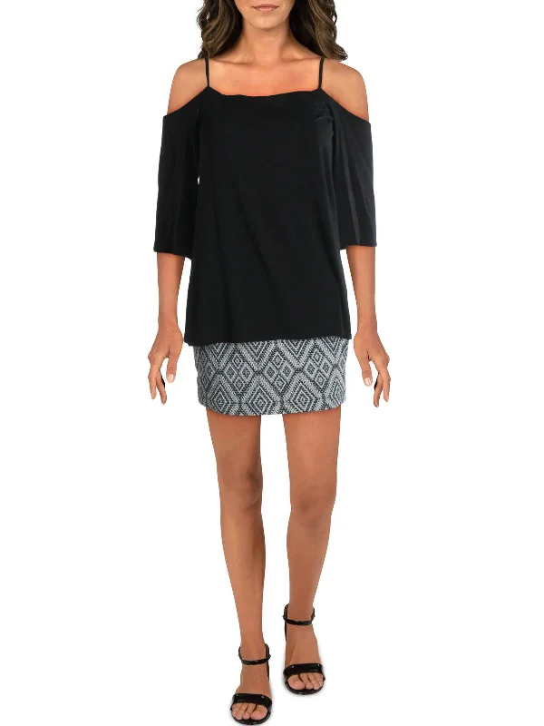 Score Big Savings Today!Score Big Savings Today!Womens Cold Shoulder Drop Waist Mini Dress Score Big Savings Today!Score Big Savings Today!Womens Cold Shoulder Drop Waist Mini Dress