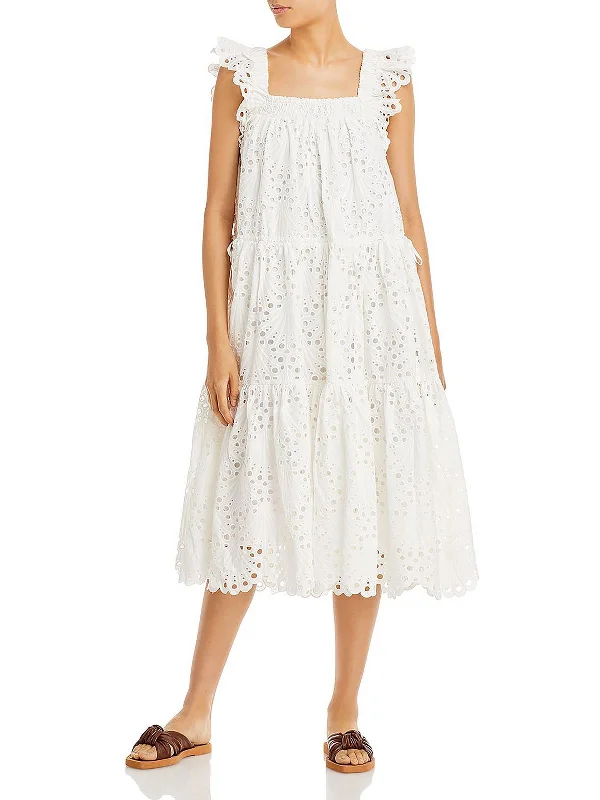 Score Huge Discounts Today!Score Huge Discounts Today!Womens Cotton Lace Overlay Midi Dress Score Huge Discounts Today!Score Huge Discounts Today!Womens Cotton Lace Overlay Midi Dress