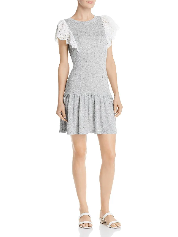 Your Best Deals Are Here!Your Best Deals Are Here!Womens Eyelet Heathered Mini Dress Your Best Deals Are Here!Your Best Deals Are Here!Womens Eyelet Heathered Mini Dress