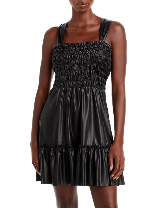 Your Shopping Wish, Our Discount Command!Your Shopping Wish, Our Discount Command!Womens Faux Leather Short Mini Dress Your Shopping Wish, Our Discount Command!Your Shopping Wish, Our Discount Command!Womens Faux Leather Short Mini Dress