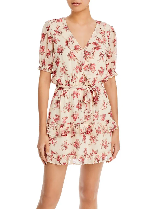 Save More When You Shop More!Save More When You Shop More!Womens Floral Print Above Knee Mini Dress Save More When You Shop More!Save More When You Shop More!Womens Floral Print Above Knee Mini Dress