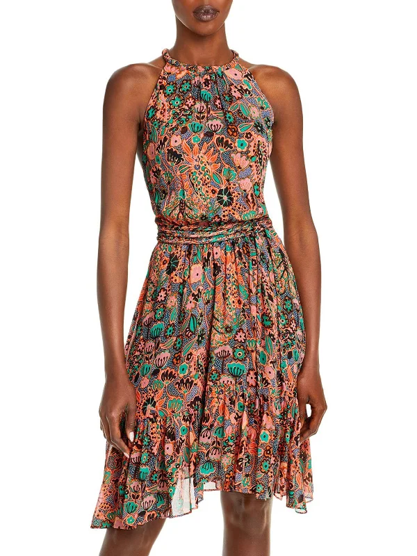 Save More When You Shop More!Save More When You Shop More!Womens Floral Silk Mini Dress Save More When You Shop More!Save More When You Shop More!Womens Floral Silk Mini Dress