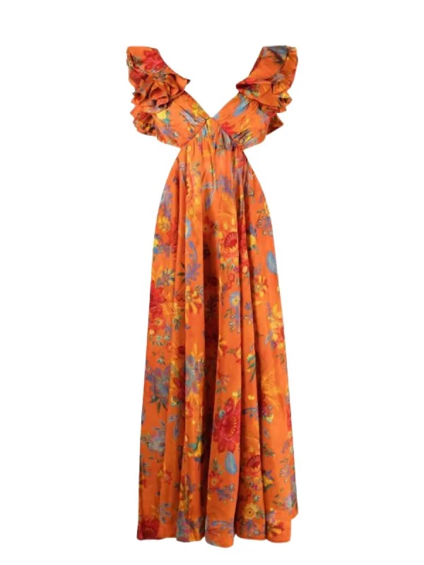 Seasonal Sale – Shop Now!Seasonal Sale – Shop Now!Women's Ginger Frill Midi Dress In Orange Seasonal Sale – Shop Now!Seasonal Sale – Shop Now!Women's Ginger Frill Midi Dress In Orange