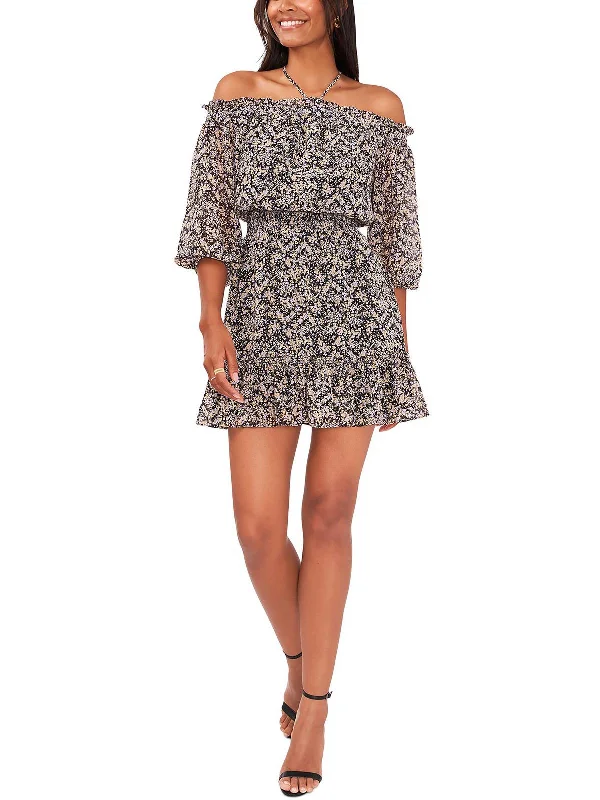 Get It Before It’s Gone!Get It Before It’s Gone!Womens Halter Neck Smocked Mini Dress Get It Before It’s Gone!Get It Before It’s Gone!Womens Halter Neck Smocked Mini Dress