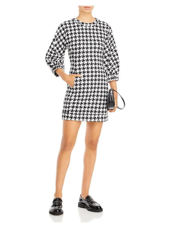 The Sale You’ve Been Waiting For!The Sale You’ve Been Waiting For!Womens Houndstooth Sheath Mini Dress The Sale You’ve Been Waiting For!The Sale You’ve Been Waiting For!Womens Houndstooth Sheath Mini Dress
